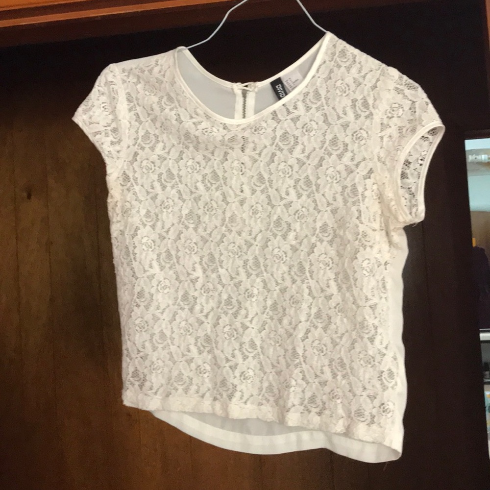 White lace blouse